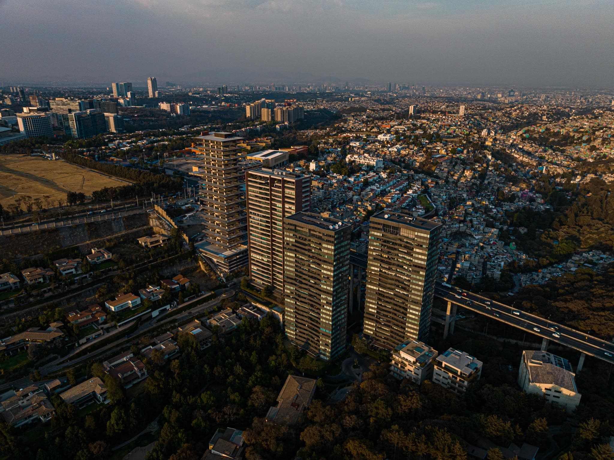 Bosques de las Lomas, fotografía aérea de CDMX