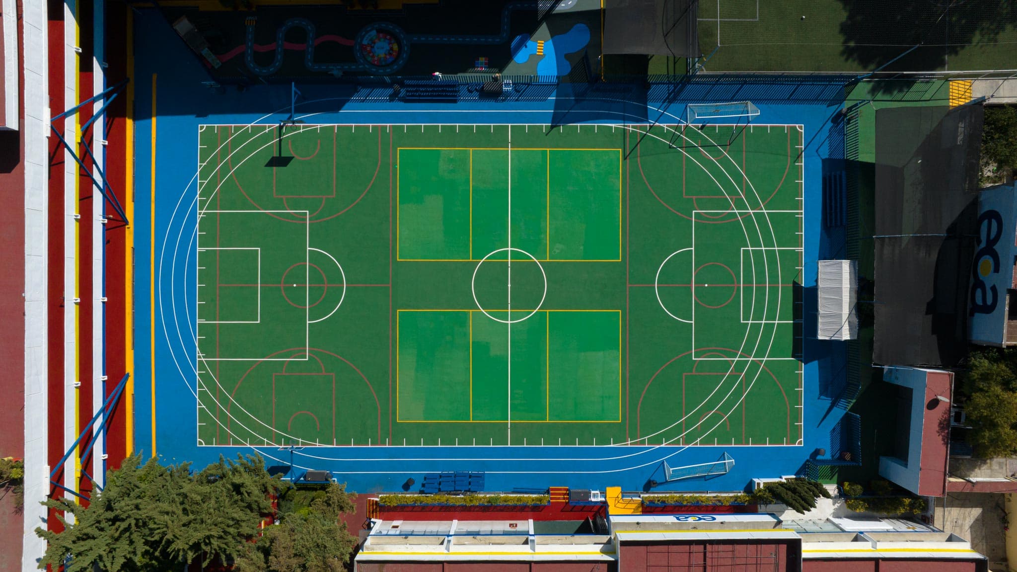 Canchas Tlalpan — fotografía aérea con drone de CDMX, 2024