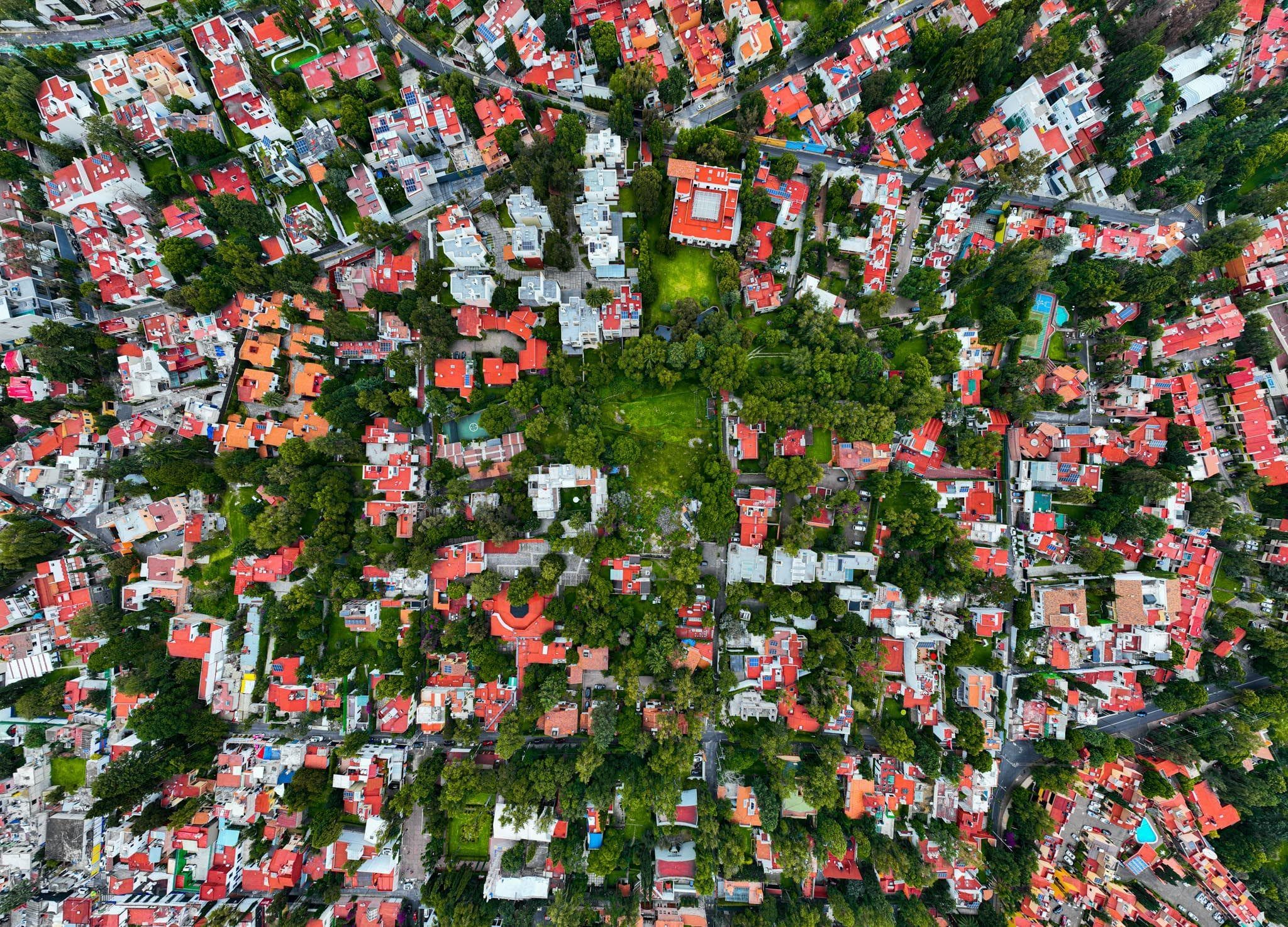 Coyoacán · cenital — fotografía aérea con drone de CDMX, 2024
