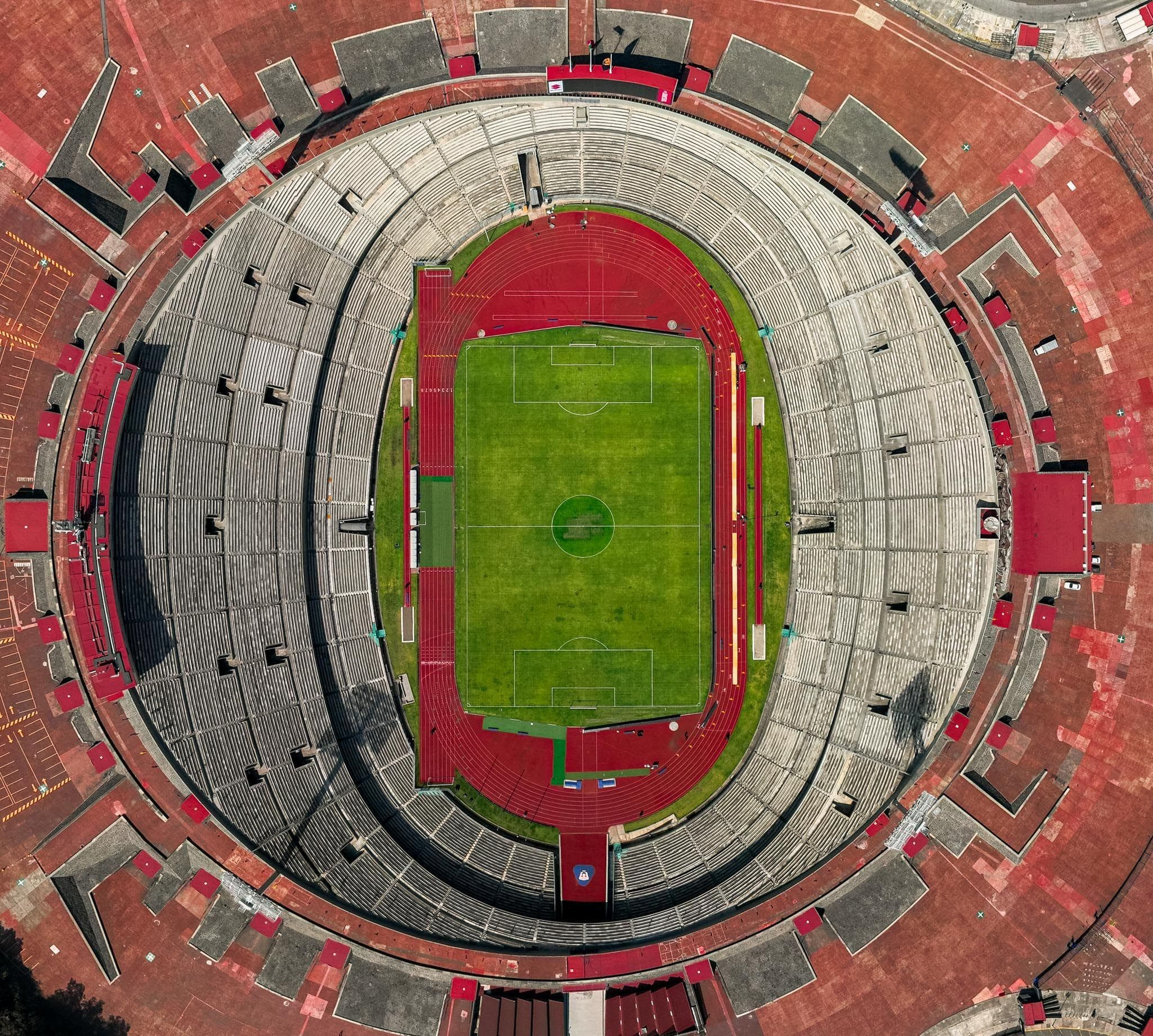 Estadio Olímpico · CU — fotografía aérea con drone de CDMX, 2025