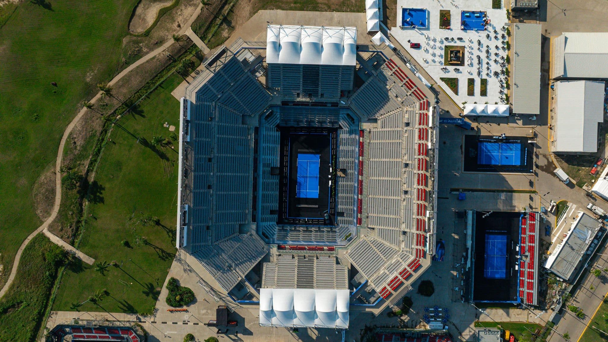 Estadio GNP · cenital — fotografía aérea con drone de Guerrero, 2026