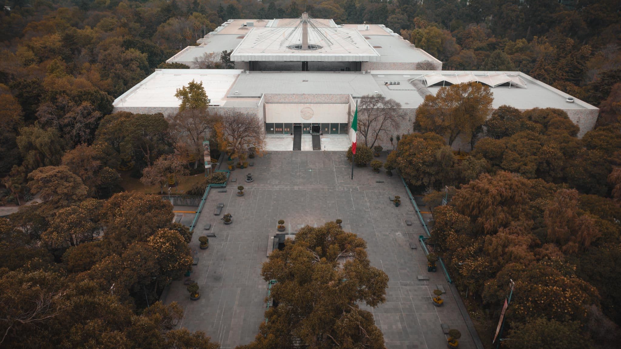 Museo de Antropología — fotografía aérea con drone de CDMX, 2023