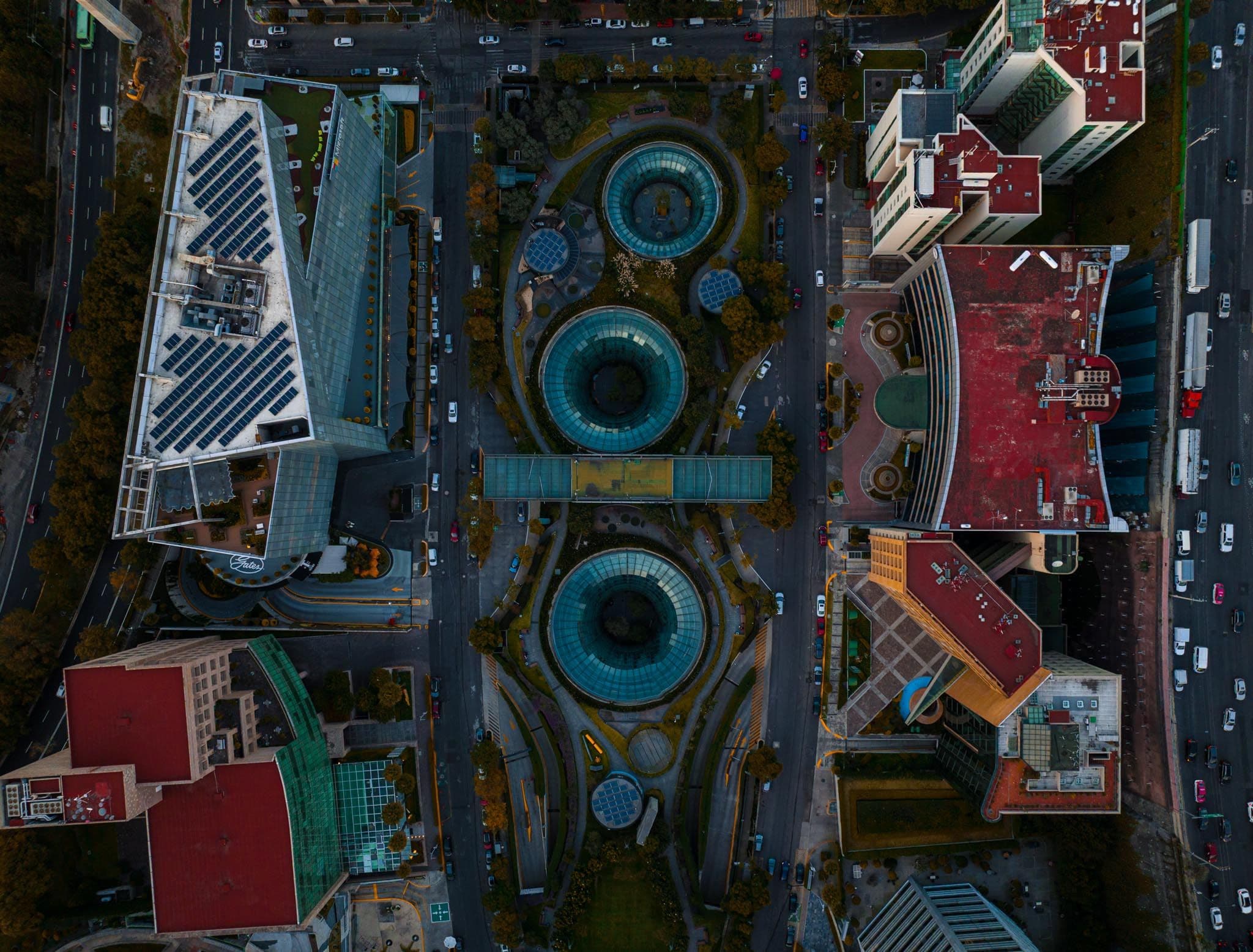 Pabellón Polanco · cenital — fotografía aérea con drone de CDMX, 2024