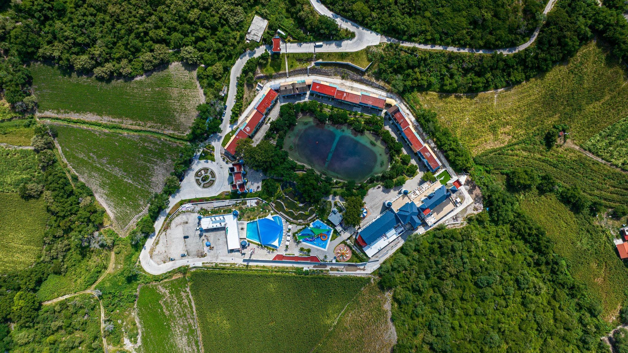 Parque Acuático · cenital — fotografía aérea con drone de Morelos, 2024